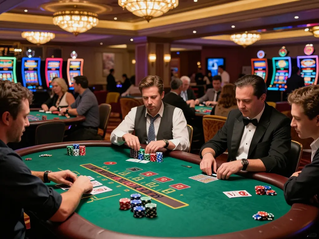 Players engage in a thrilling game at SHBET's live dealer blackjack table, showcasing excitement and strategy.