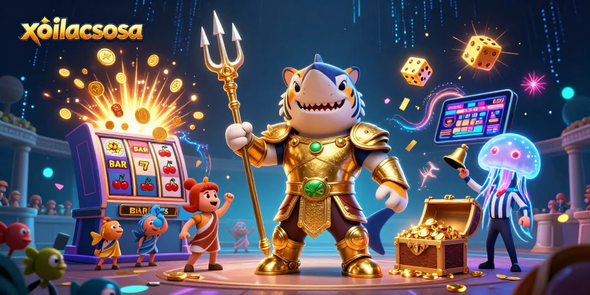 Experience thrilling gameplay with xoilacsosa amidst dynamic jackpot scenes and vibrant characters.