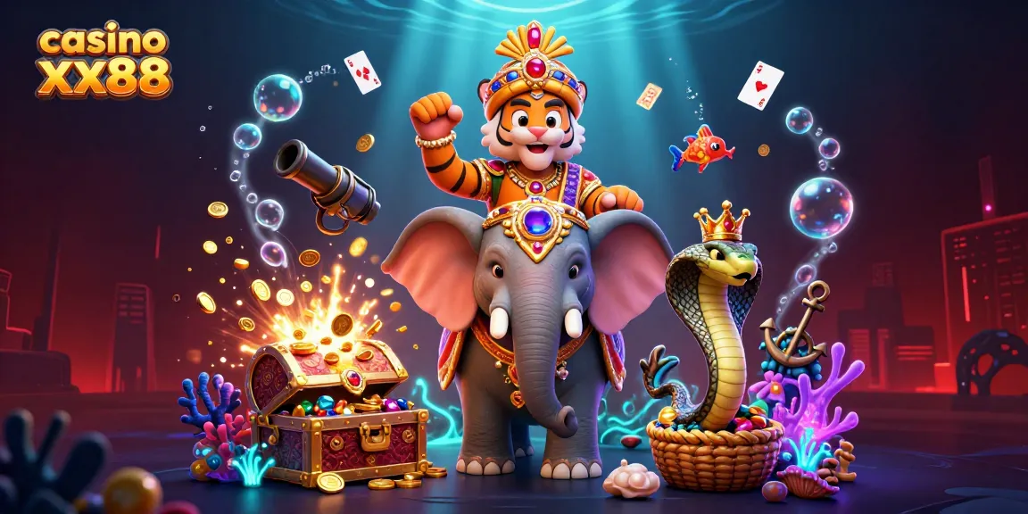 Win big at casino xx88 with a vivid 3D illustration of the maharaja and games!