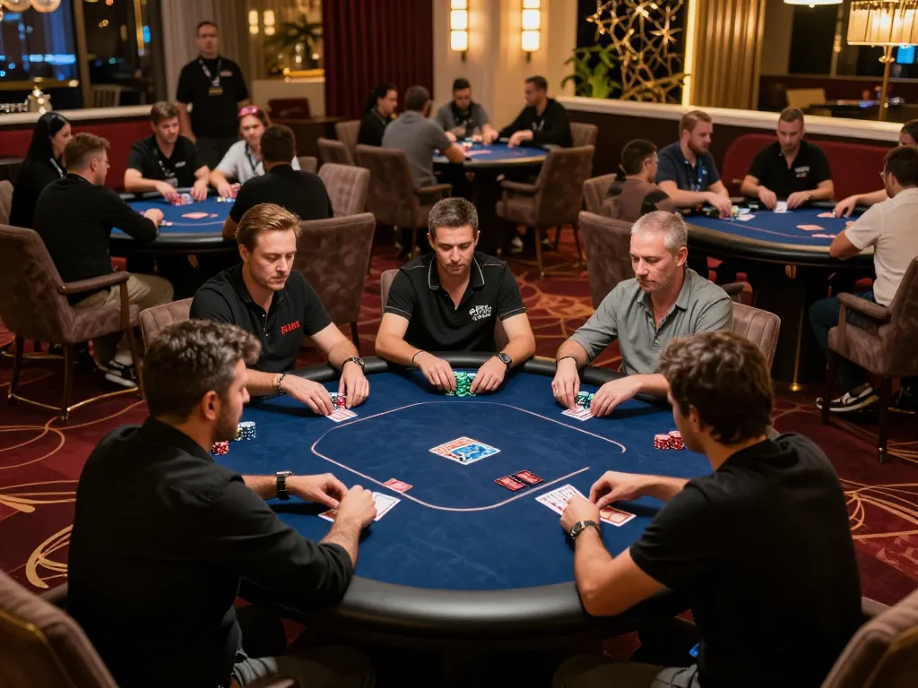 DAGA poker tournament showcases intense gameplay and strategy in a vibrant atmosphere