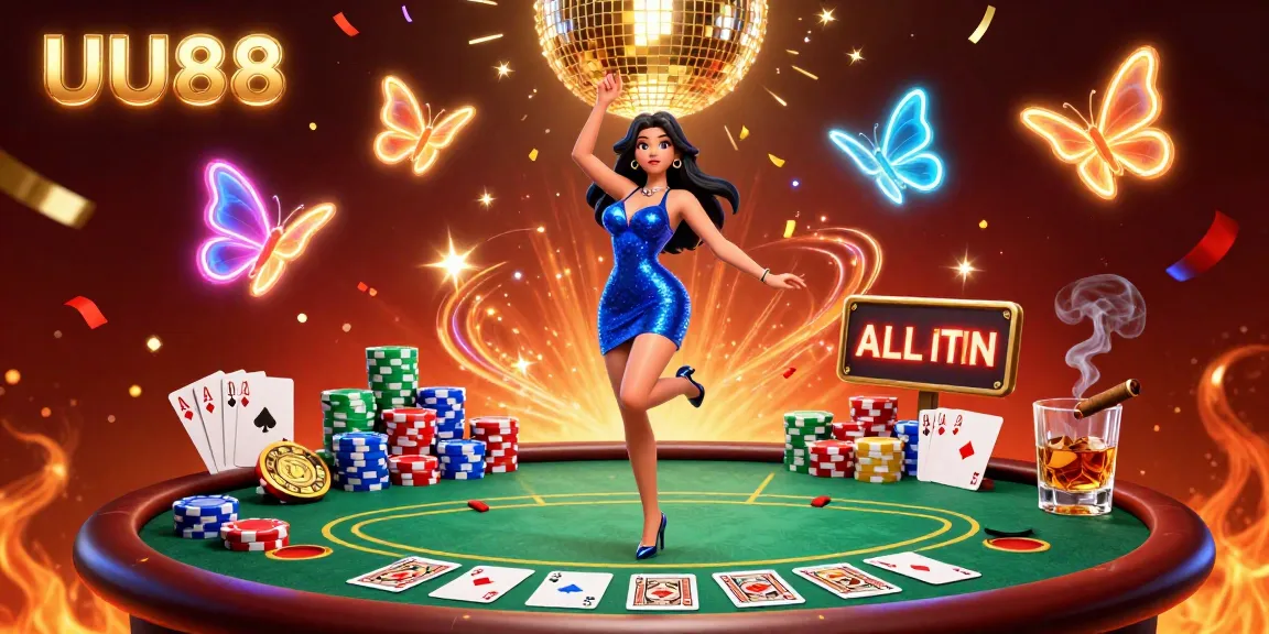 Experience thrilling poker action at UU88 with vibrant visuals and engaging elements.