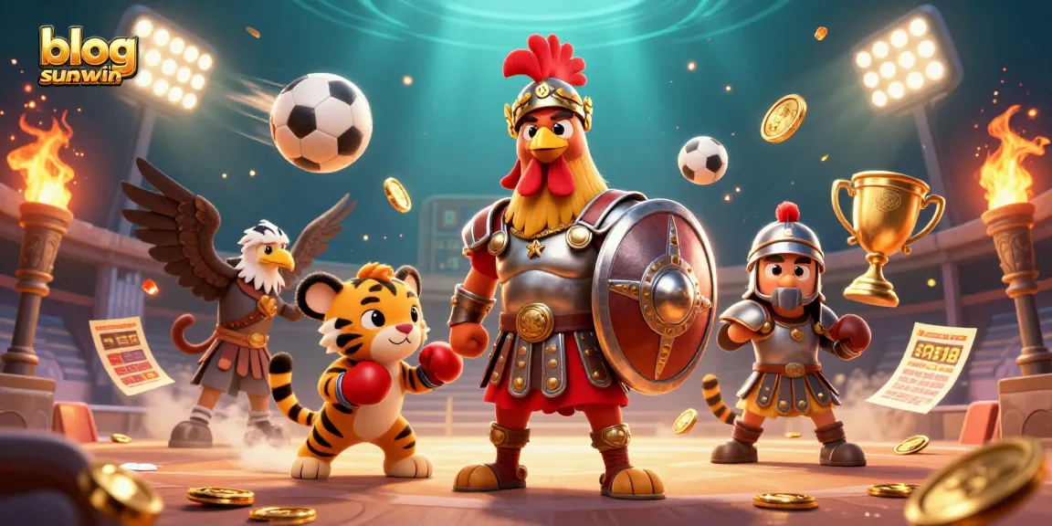 Engage in thrilling sports betting with blog sunwin's dynamic 3D casino scene featuring unique elements.