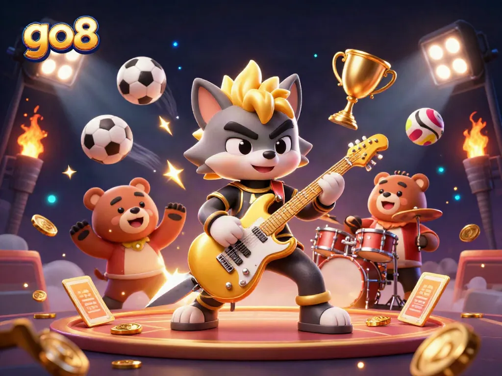 Experience go8 thrilling gameplay with dynamic sports-themed elements and vibrant characters in action.