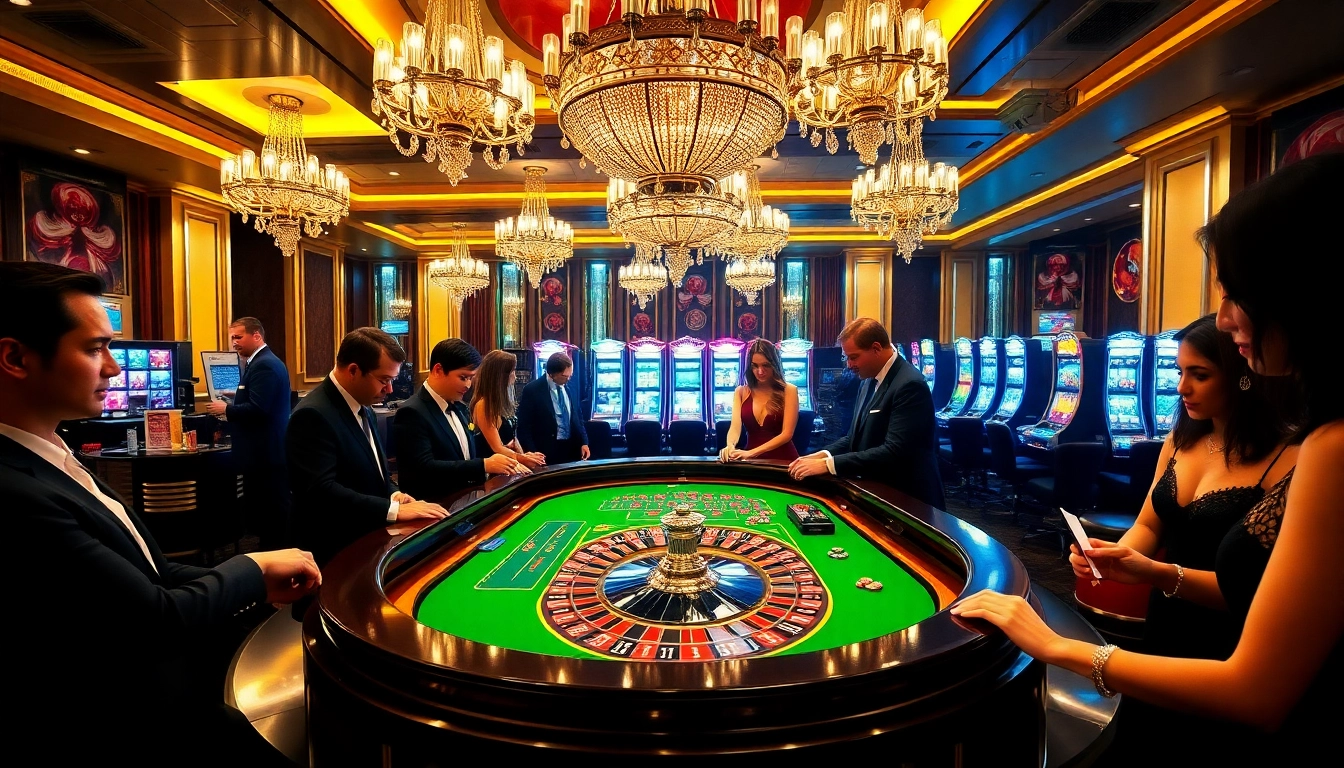 Experience the excitement of RR88 casino with glamorous players at a vibrant roulette table.