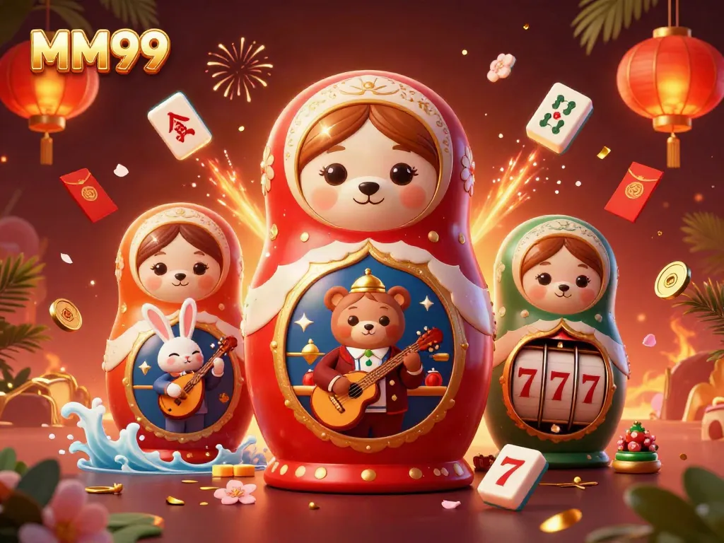 Experience the thrill of MM99 casino with unique characters and vibrant gaming elements.