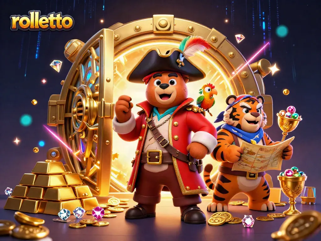 Experience thrilling gameplay at rolletto, where exhilarating jackpots and treasures await in this vibrant casino scene.
