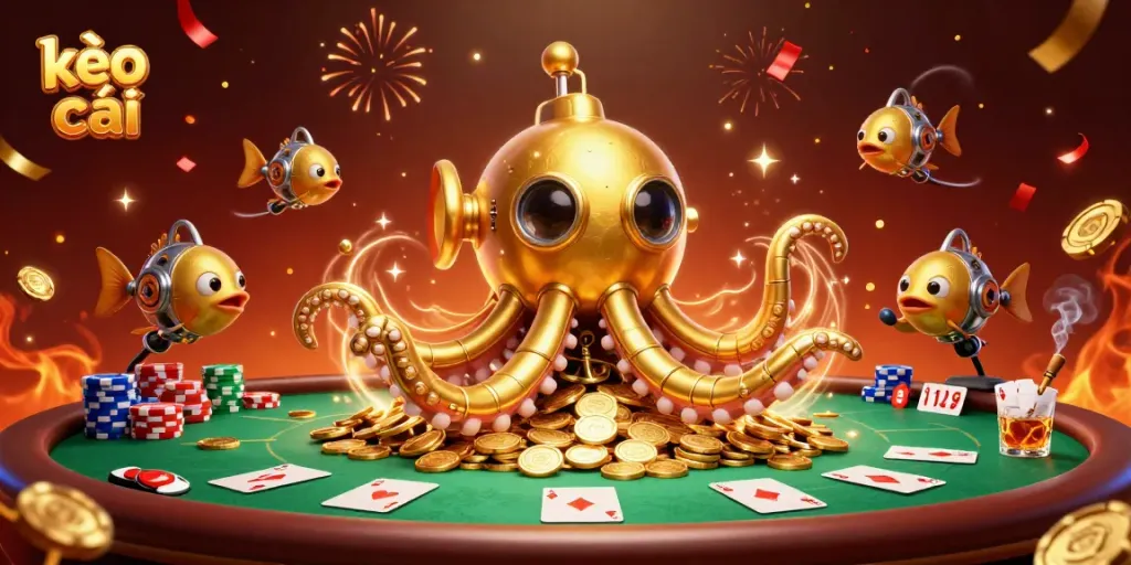 Experience thrilling kèo nhà cái adventures through a treasure-filled sea with a kraken submarine
