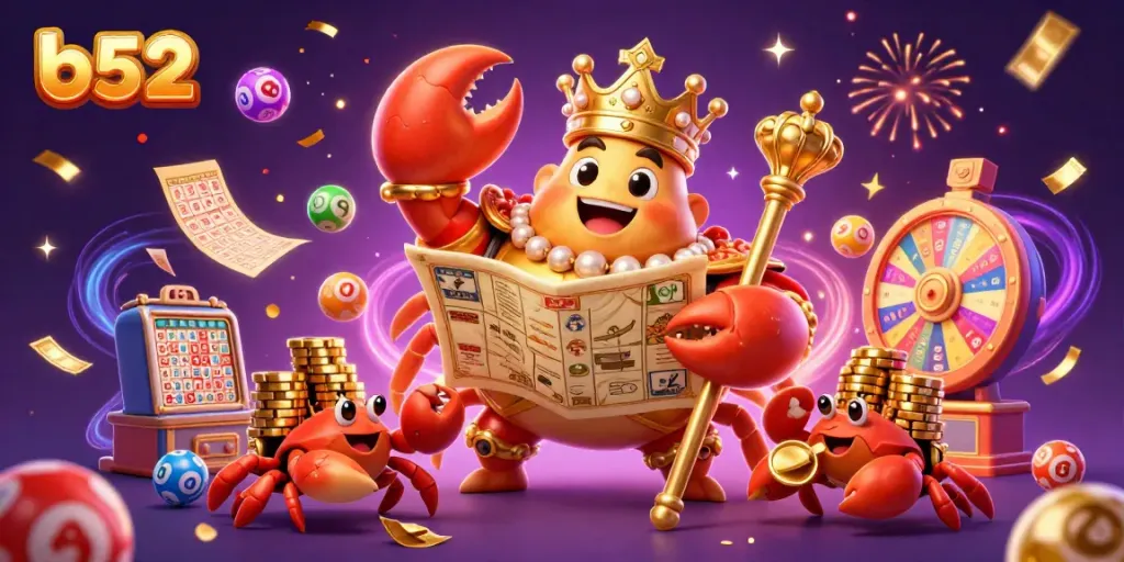 Experience thrilling wins with b52 in this dynamic golden crab emperor casino scene.