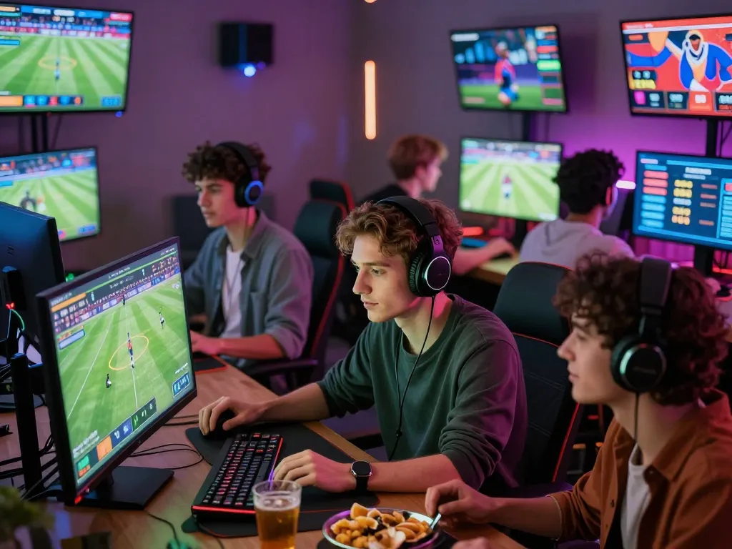 Exciting 789bet online gaming scene featuring players betting on sports and enjoying a vibrant atmosphere.