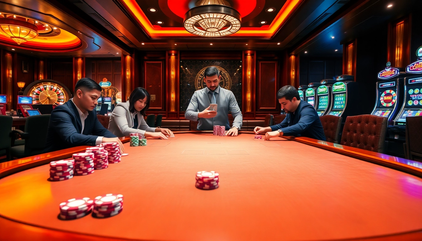 Experience high-stakes poker at https://gg88.video/, where excitement meets luxury in a vibrant casino setting.