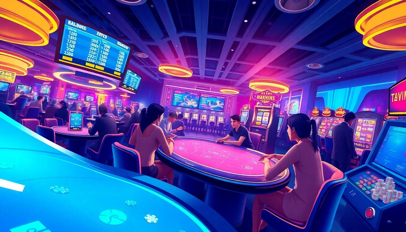 Experience thrilling online gaming with vin777.gb.net in a vibrant casino setting, showcasing exciting games and promotions.