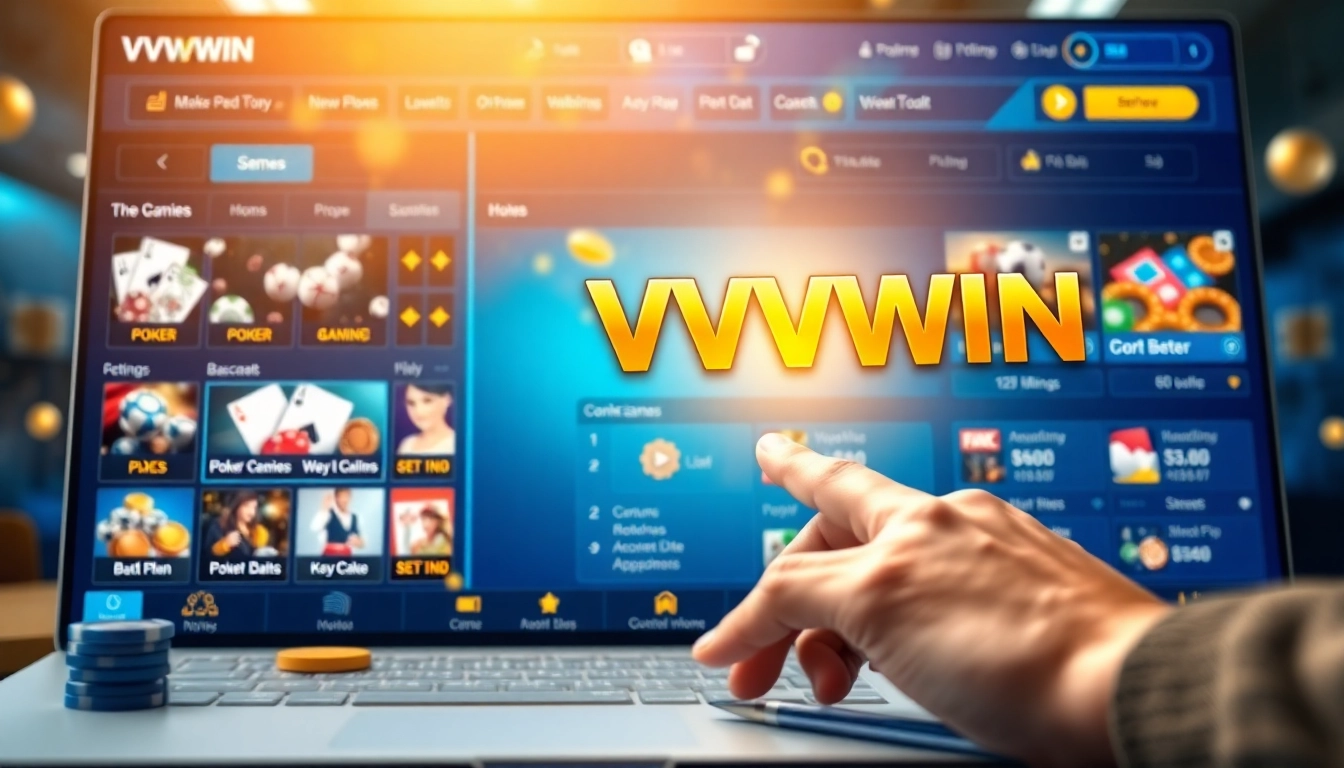 Interactive online gambling interface at vvvwin88.live showcasing vibrant casino game options.