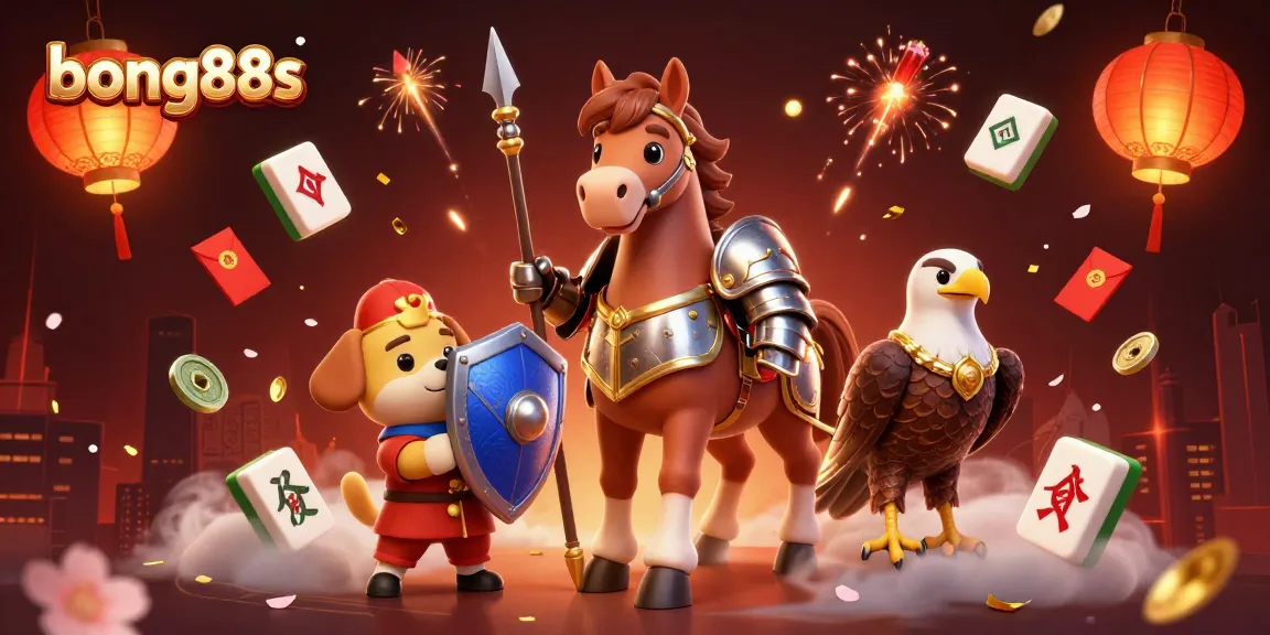 Experience vibrant gameplay with bong88s in this enchanting casino scene full of festive elements.