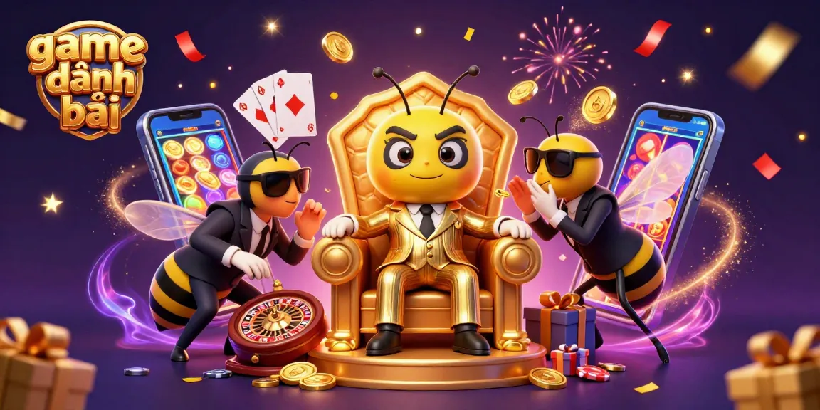 Engage in thrilling game đánh bài adventures with a bumblebee mob boss and exciting casino elements.