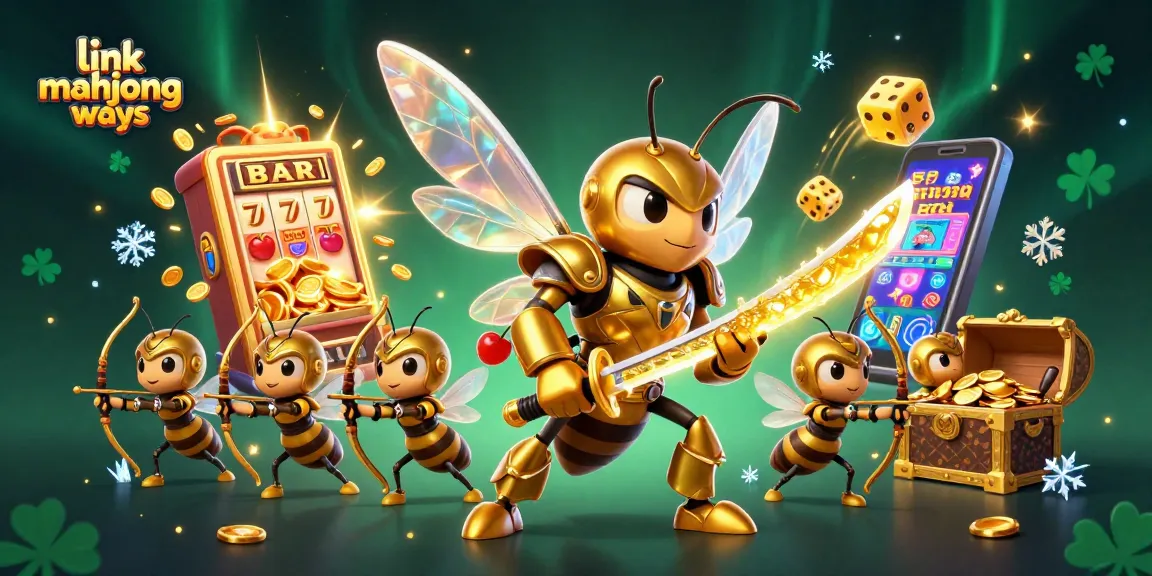 Experience the thrill of link mahjong ways with a vibrant 3D illustration showcasing dynamic gameplay elements and characters.
