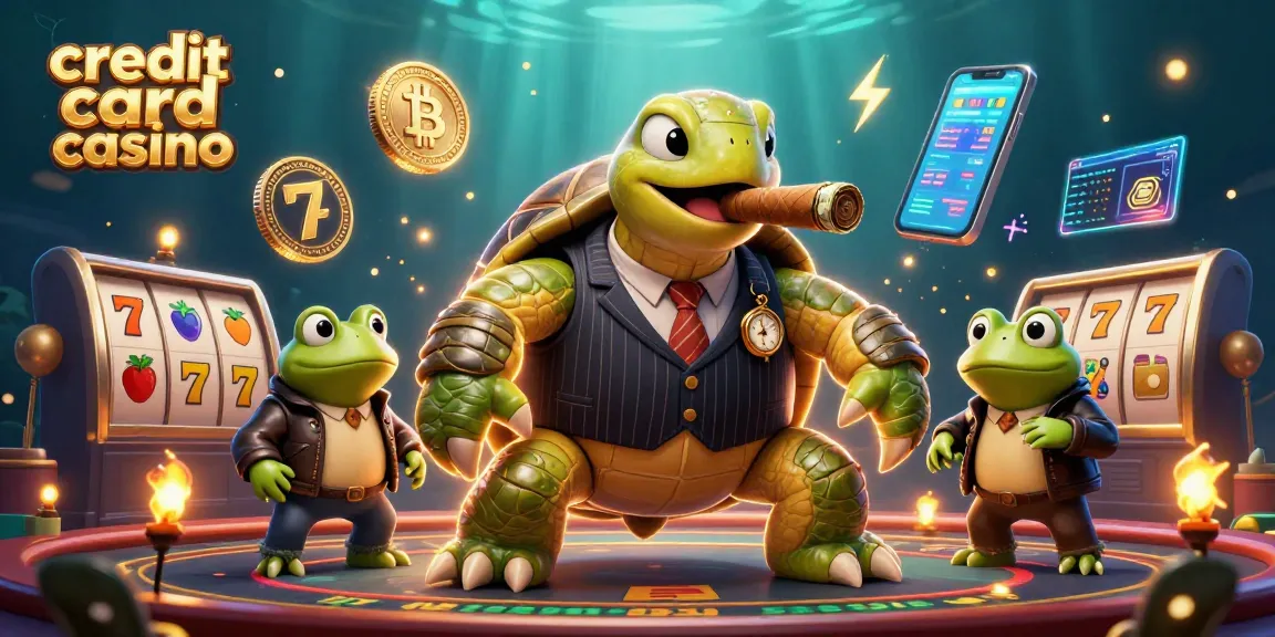 Experience thrilling action at a credit card casino with unique characters, bright gaming elements, and engaging visuals.