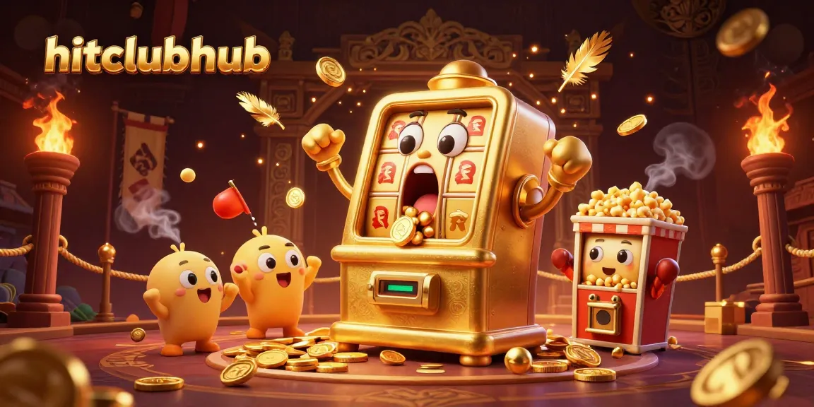 Experience thrilling jackpots at hitclubhub with vibrant slot machines and engaging scenes.