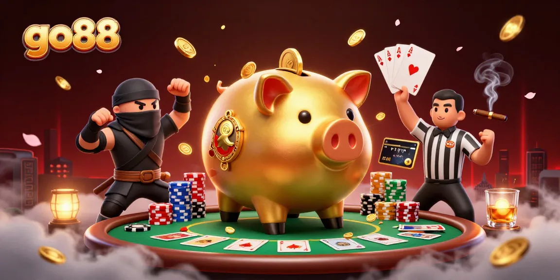 Engage with go88 in a vibrant 3D casino scene featuring dynamic characters and rich game elements.