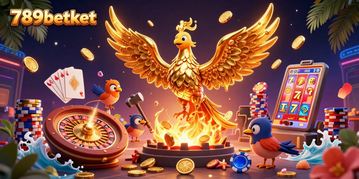 Experience thrilling gaming action with the 789betket phoenix emerging, embodying excitement and fortune.